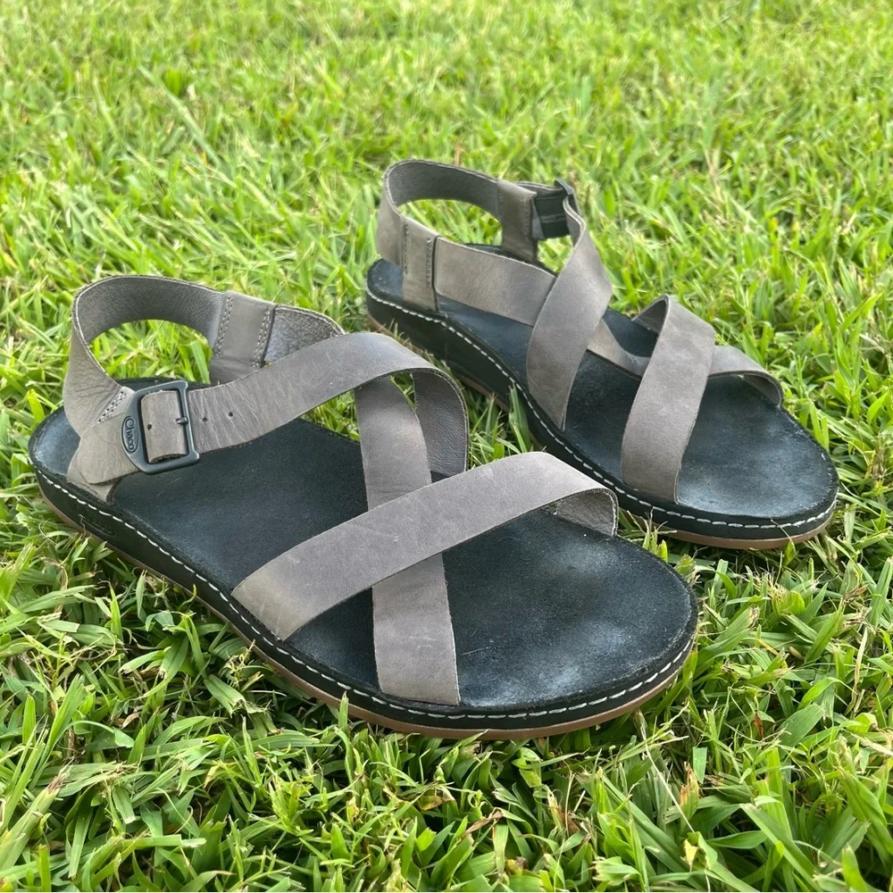 Chaco Wayfarer Sandals Tornado Size 9 Comfort Leather Shoes Buckle - Picture 8 of 8